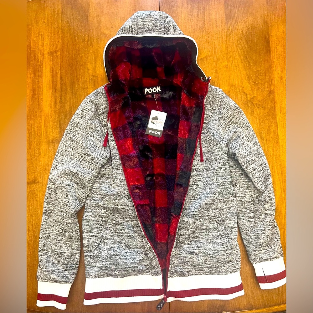Pook Faux-Fur Reversible Hoodie